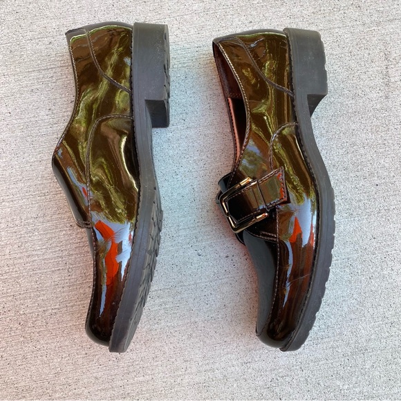 AK Anne Klein IFlex Shiny Brown Patent Leather - Picture 3 of 10